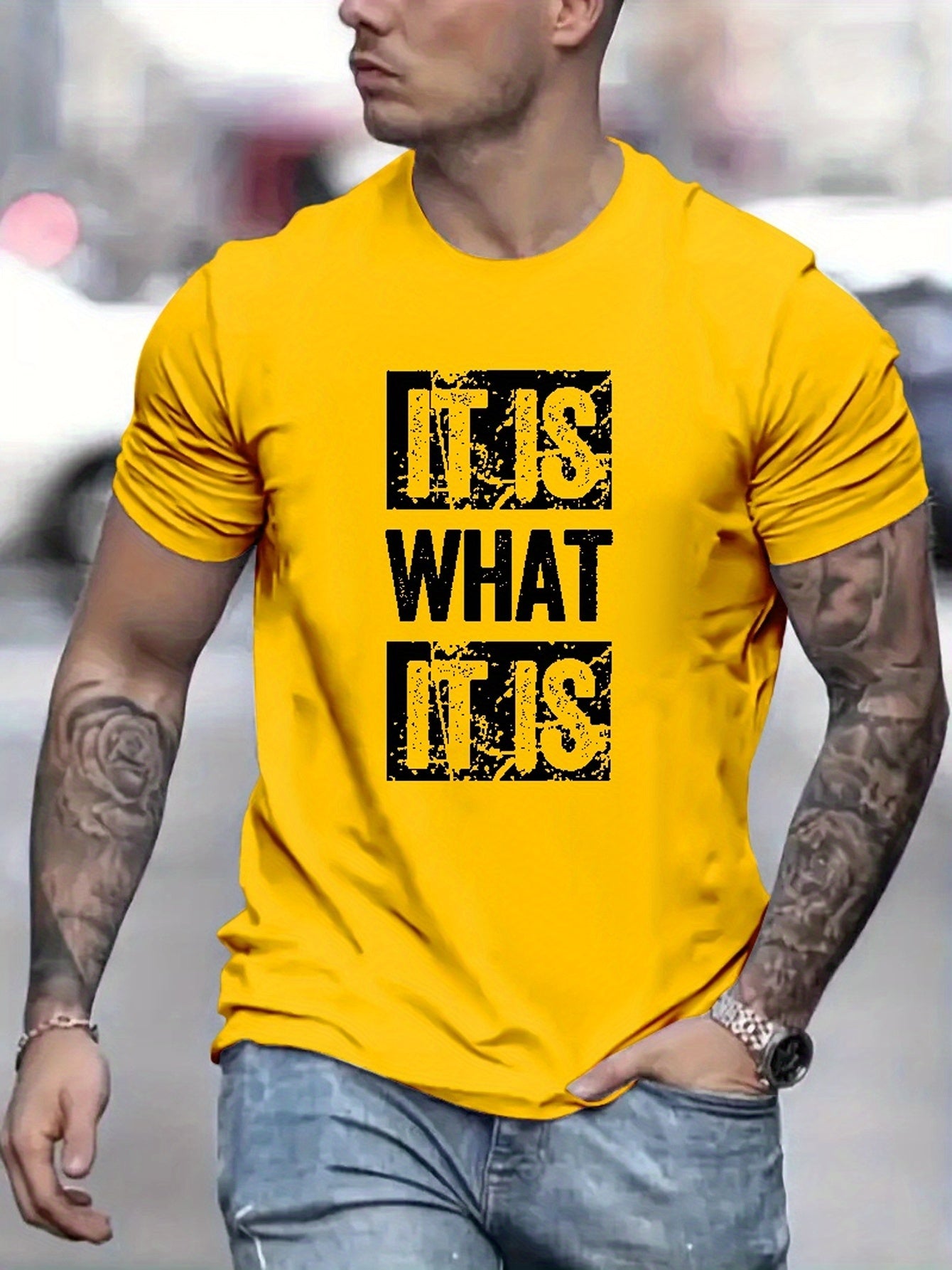 It Is What It Is Print T Shirt