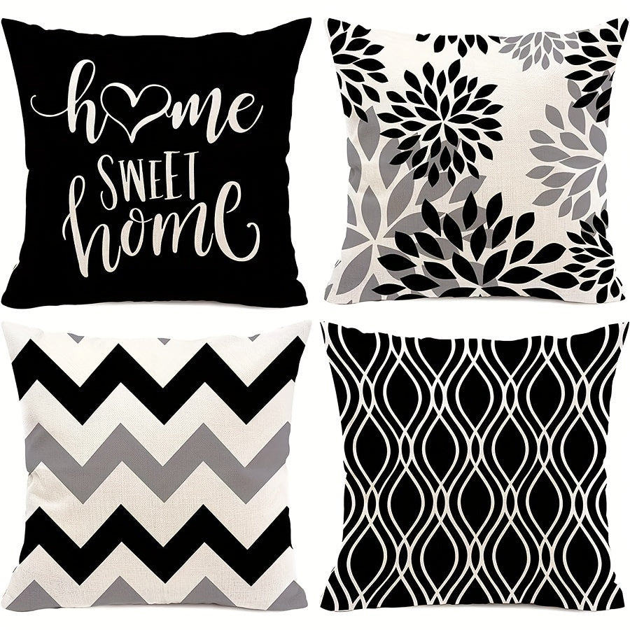 4pcs Boho Geometric Pillow Covers