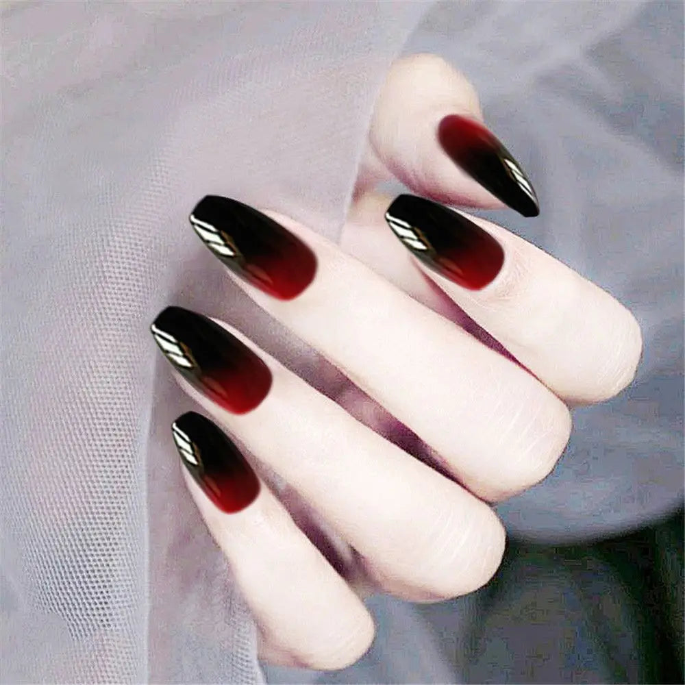 24Pcs Ballet French Coffin Nails