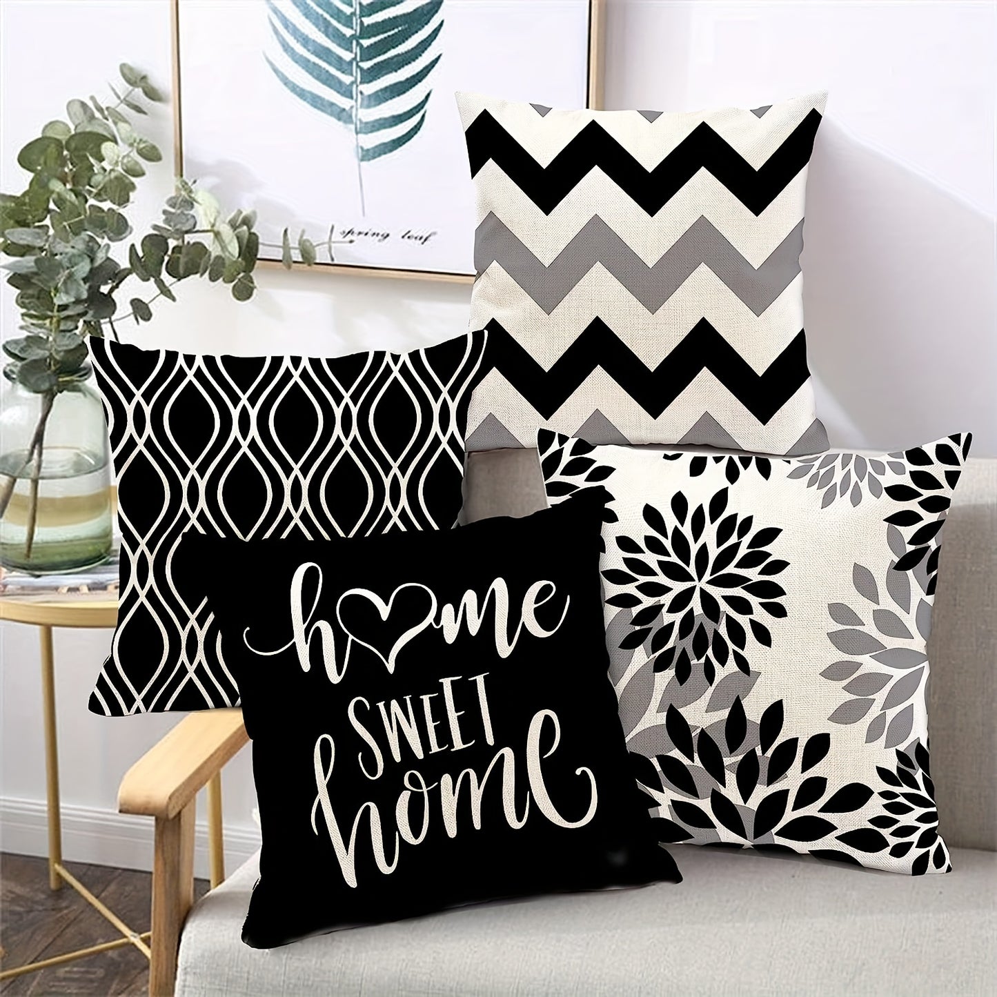 4pcs Boho Geometric Pillow Covers