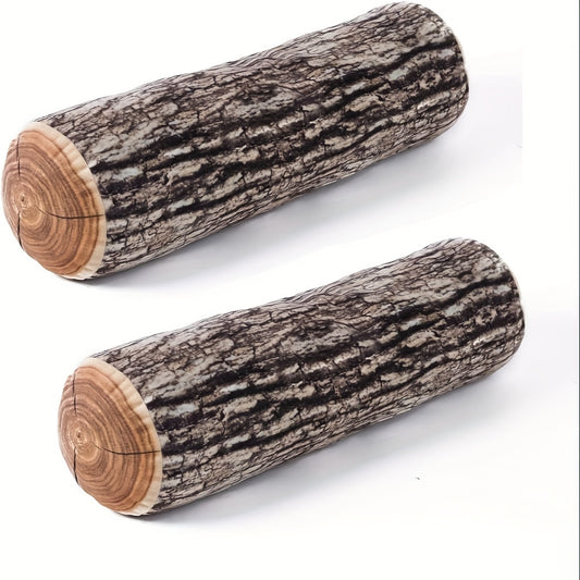 Decorative Wood Log Pillow