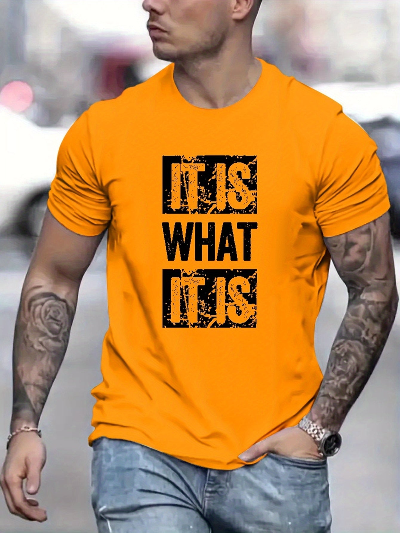 It Is What It Is Print T Shirt